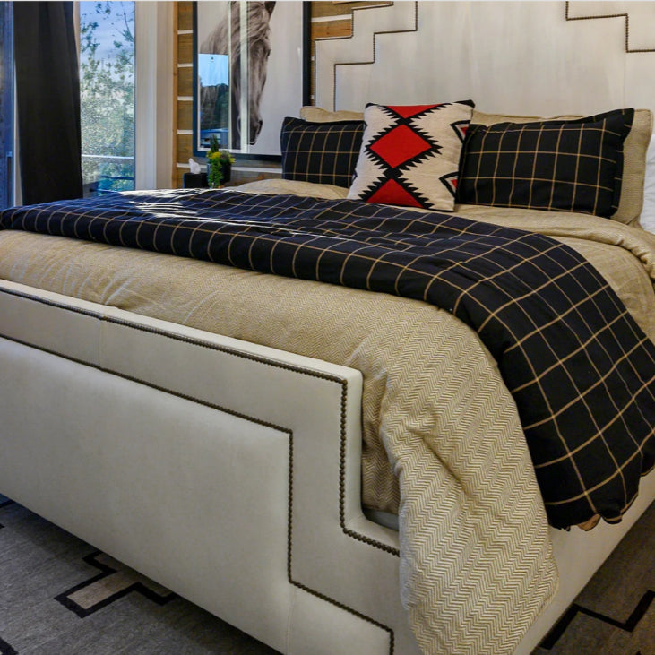 Chenille Herringbone Bedding Set - Diamond W Ranch