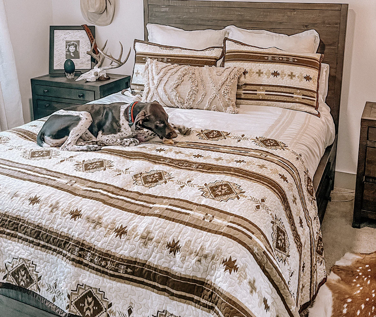 Dakota Reversible Quilt Set - Diamond W Ranch