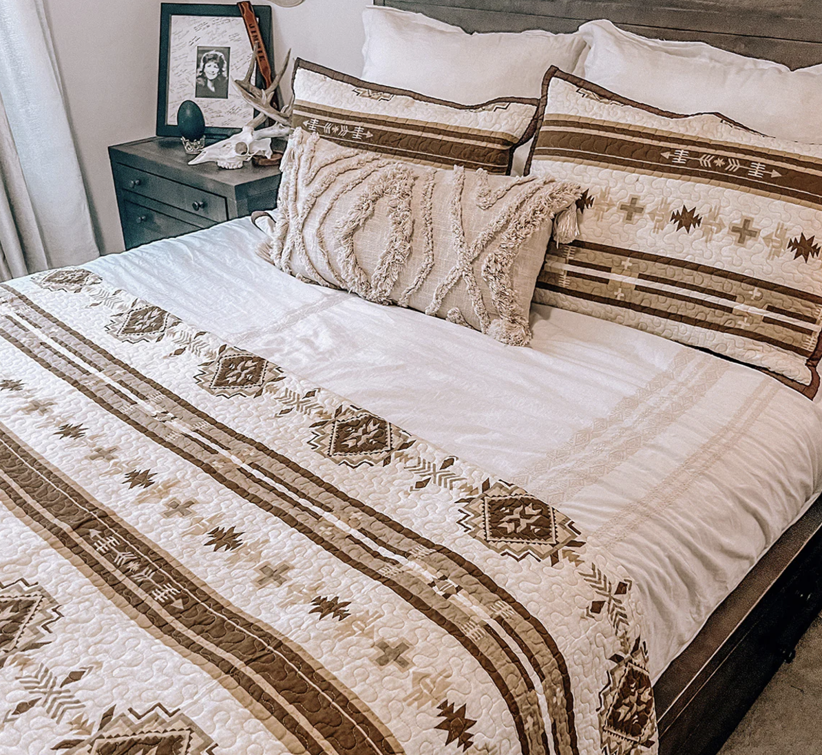 Dakota Reversible Quilt Set - Diamond W Ranch
