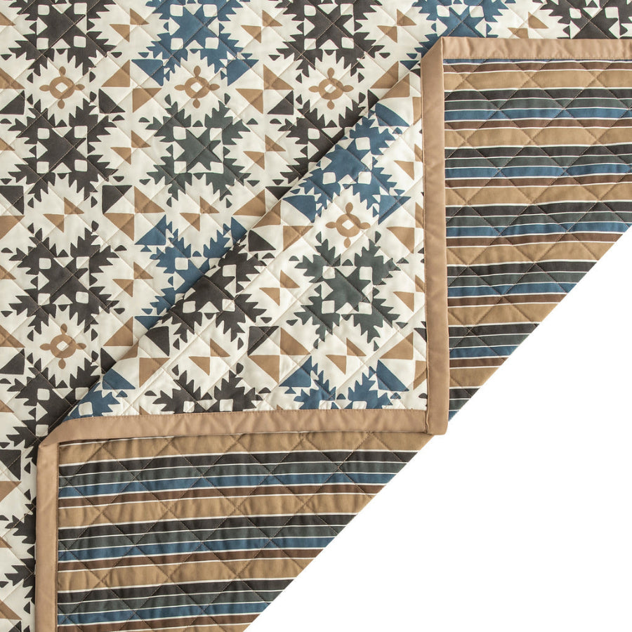 Mosaic Reversible Quilt Set - Diamond W Ranch