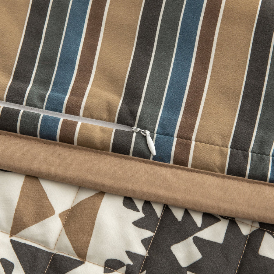 Mosaic Reversible Quilt Set - Diamond W Ranch