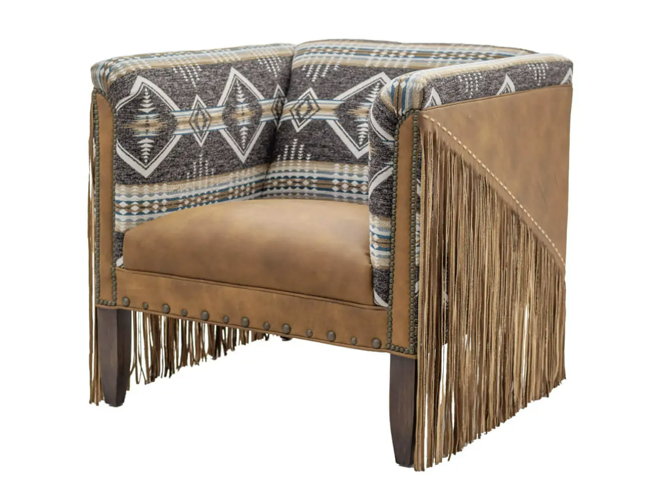 Old Hickory Tannery | Custom Furniture | Casual Cowboy Chair | - Diamond W Ranch