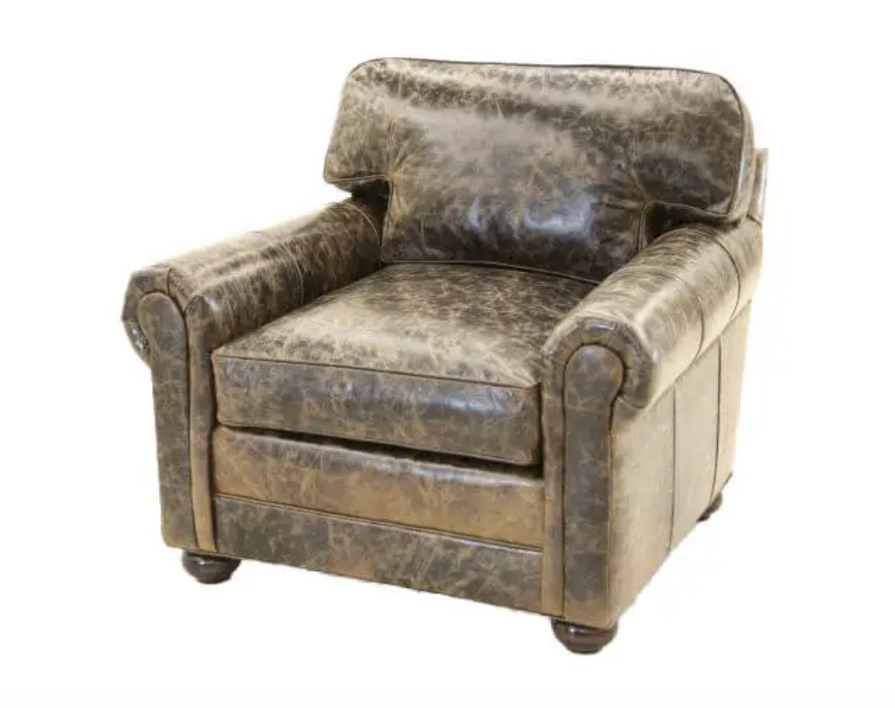 Old Hickory Tannery | Custom Western Furniture | Brompton Cocoa Chair - Diamond W Ranch