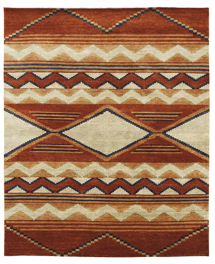 Pendleton Reserve hand knotted rug in mesa pattern - Diamond W Ranch