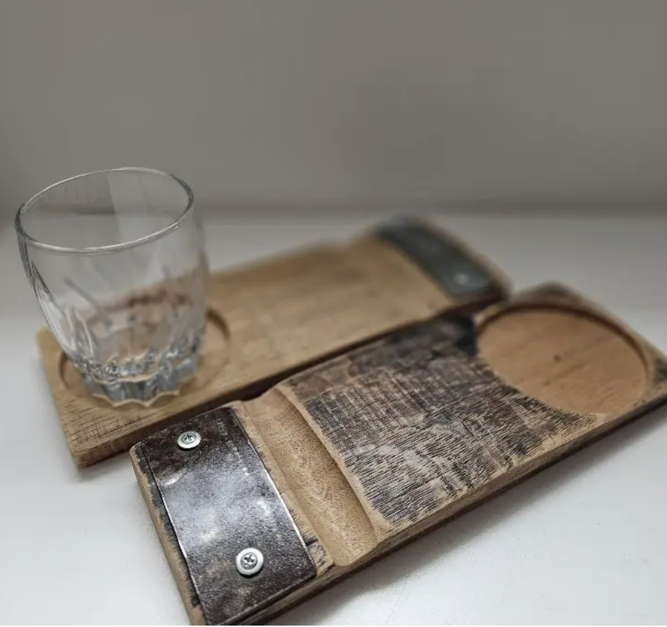 Barrel Stave Cigar & Whiskey Rest