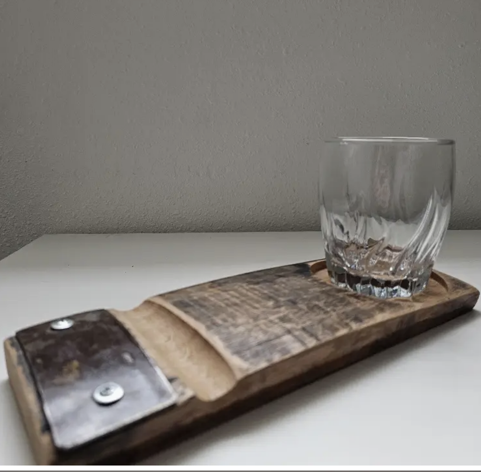 Barrel Stave Cigar & Whiskey Rest