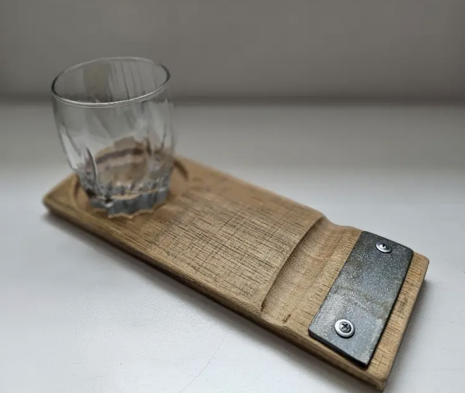 Barrel Stave Cigar & Whiskey Rest