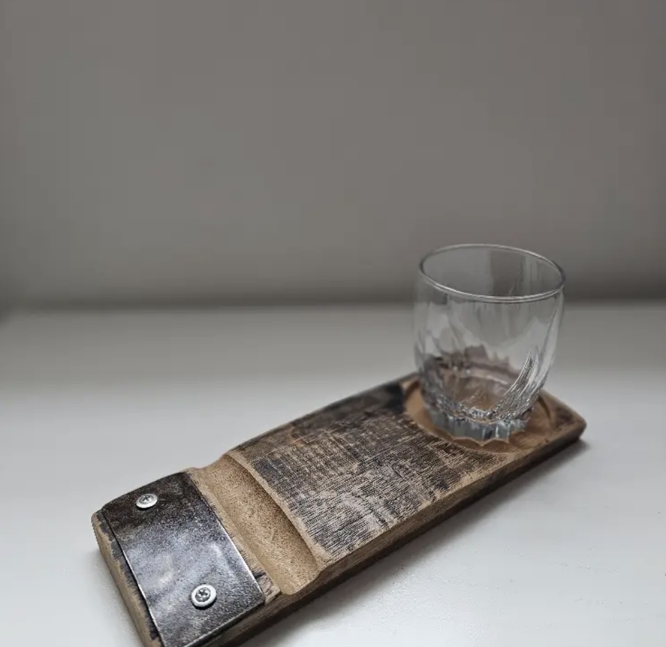 Barrel Stave Cigar & Whiskey Rest