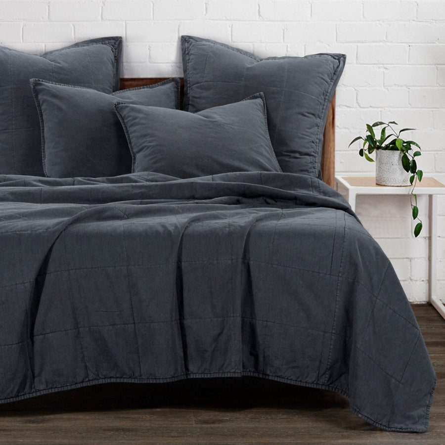 Stonewashed Cotton Canvas Coverlets & Sets - Diamond W Ranch