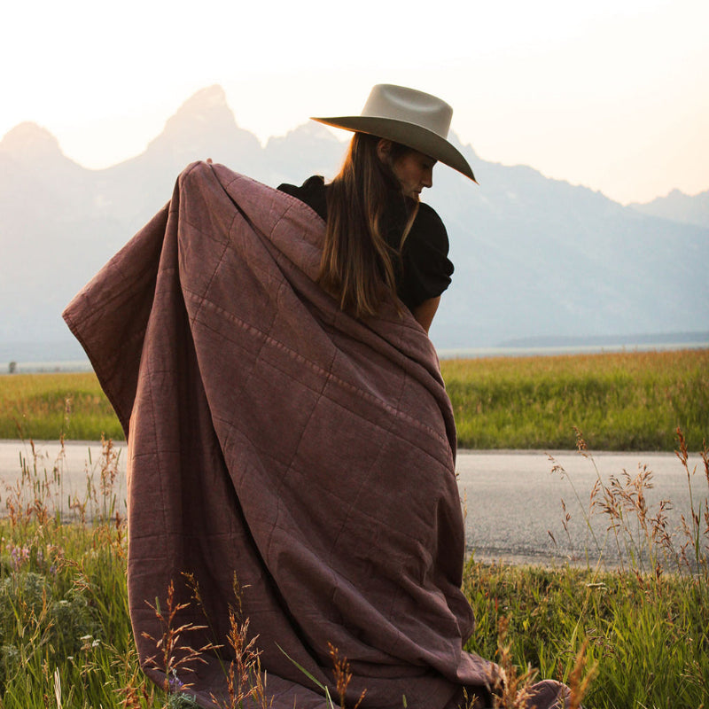 Stonewashed Cotton Canvas Coverlets & Sets - Diamond W Ranch