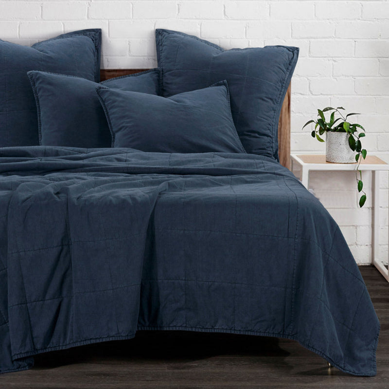 Stonewashed Cotton Canvas Coverlets & Sets - Diamond W Ranch