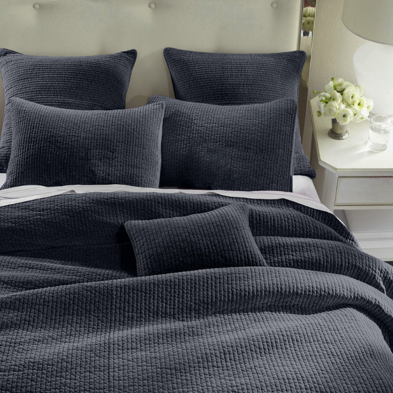 Stonewashed Cotton Velvet Quilt Set - Diamond W Ranch
