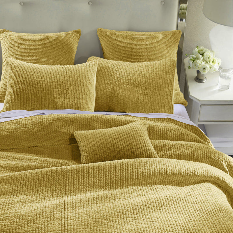 Stonewashed Cotton Velvet Quilt Set - Diamond W Ranch