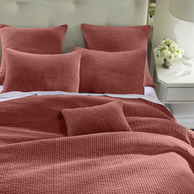 Stonewashed Cotton Velvet Quilt Set - Diamond W Ranch