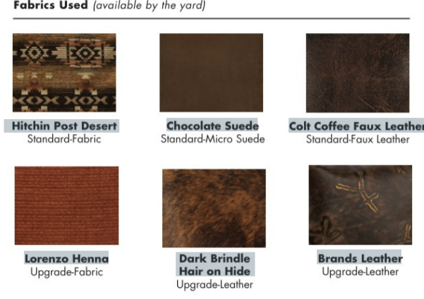 Hitchin Post Desert's fabrics used for bedding