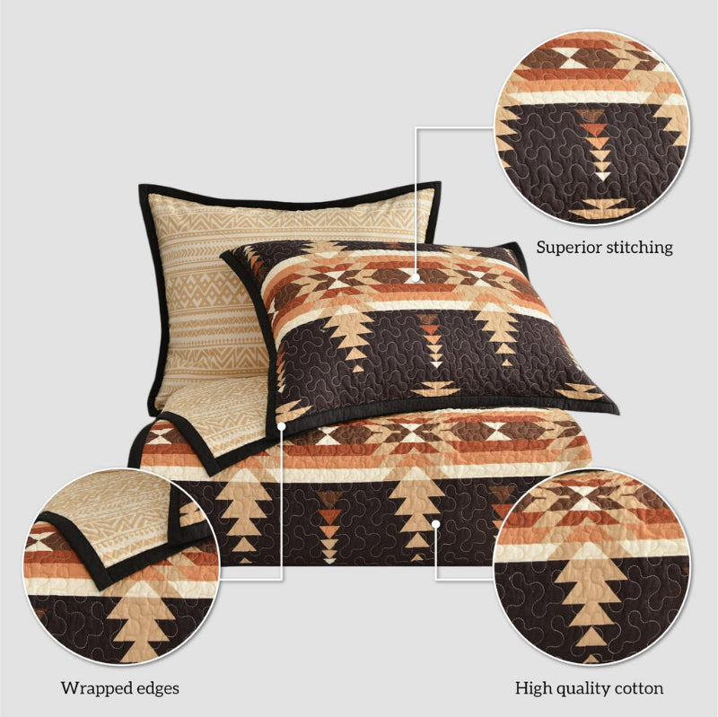 Yosemite Reversible Quilt Set - Diamond W Ranch