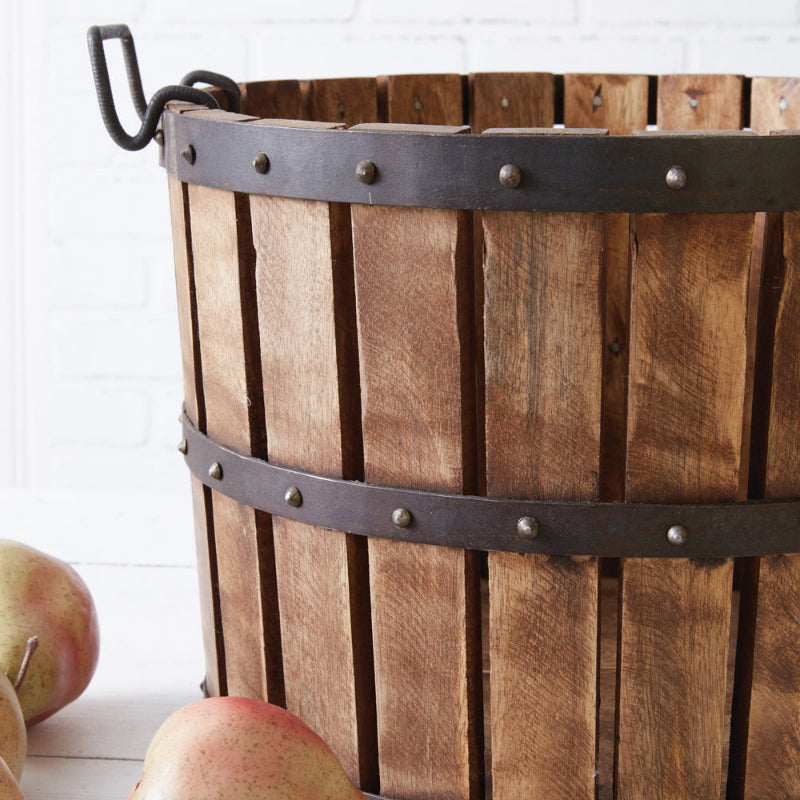Hand Made Cider Press Basket Set - Diamond W Ranch