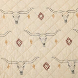 Western Bedding | Maverick Longhorns Quilt Set