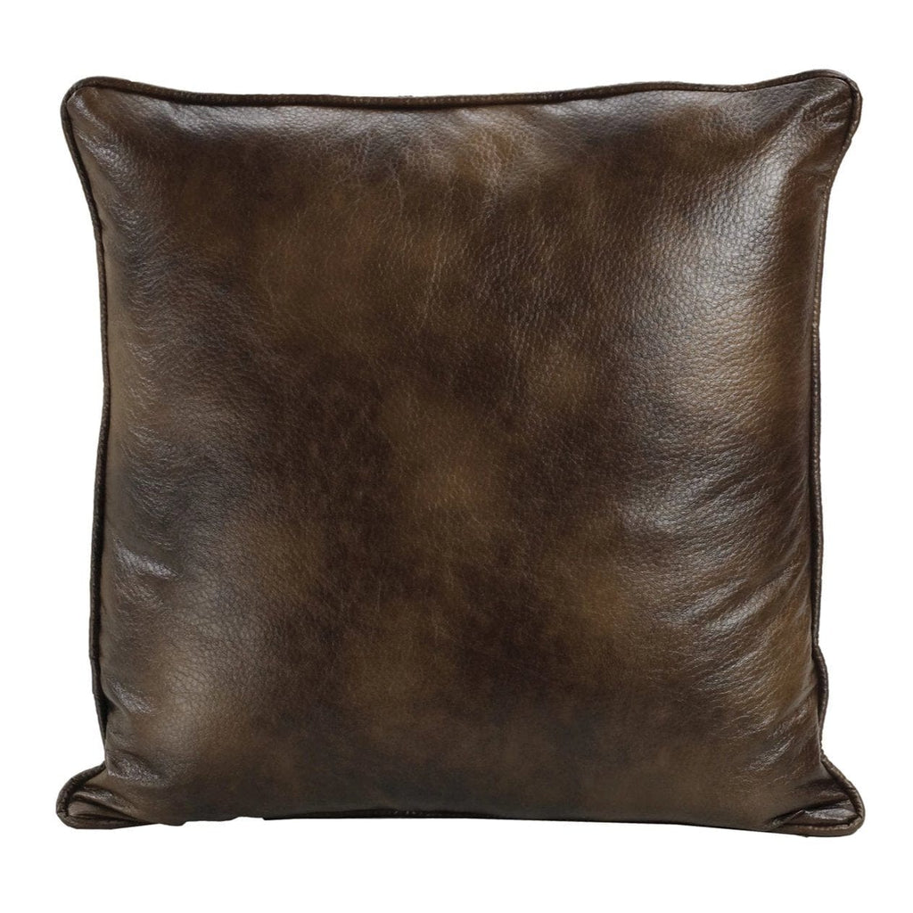 Faux Leather Euro Sham - Diamond W Ranch