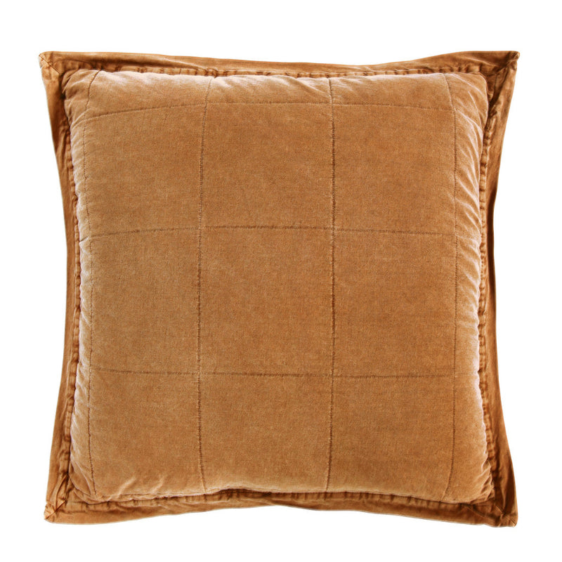 Stonewashed Cotton Canvas Euro Sham - Diamond W Ranch