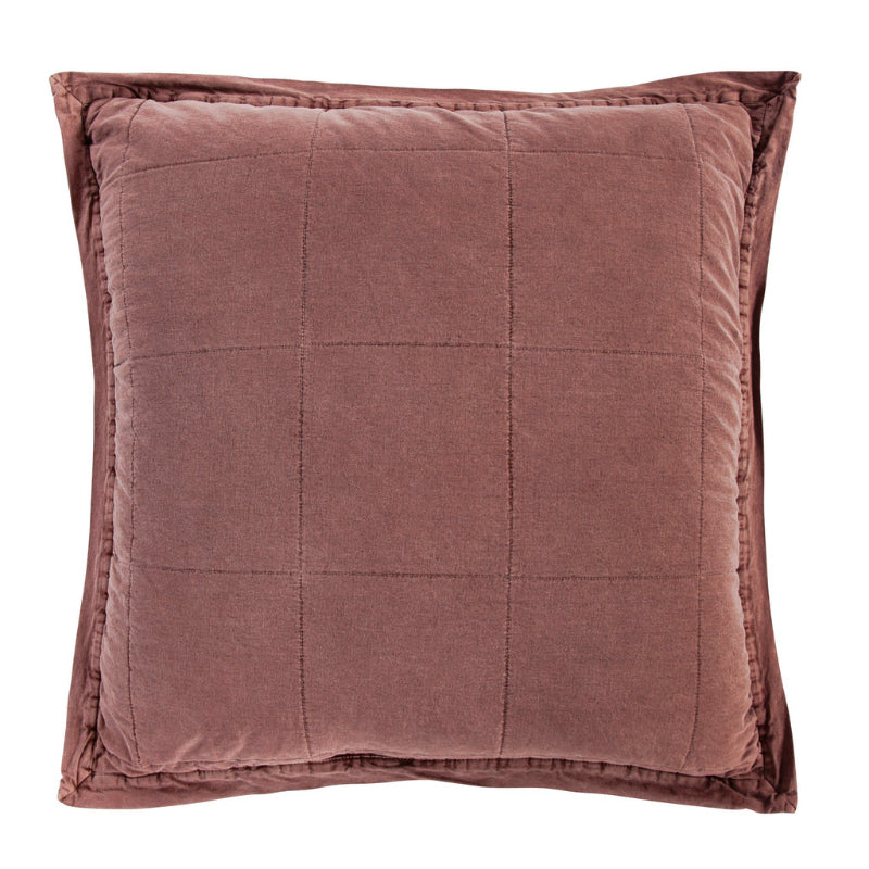 Stonewashed Cotton Canvas Euro Sham - Diamond W Ranch