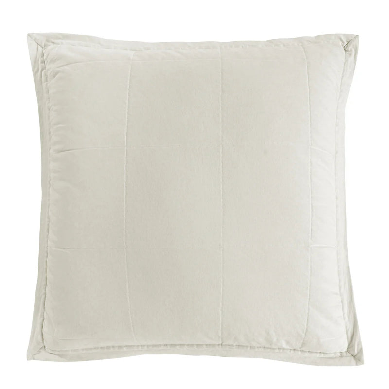 Stonewashed Cotton Canvas Euro Sham - Diamond W Ranch