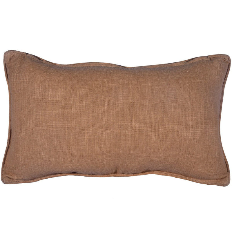Studded, Basketweave Leather Pillow - Diamond W Ranch