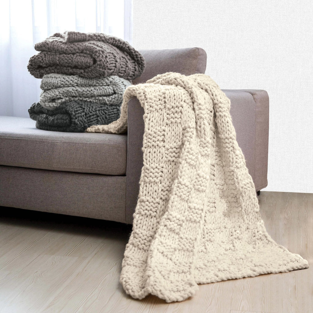 Chess Knit Throw - Diamond W Ranch