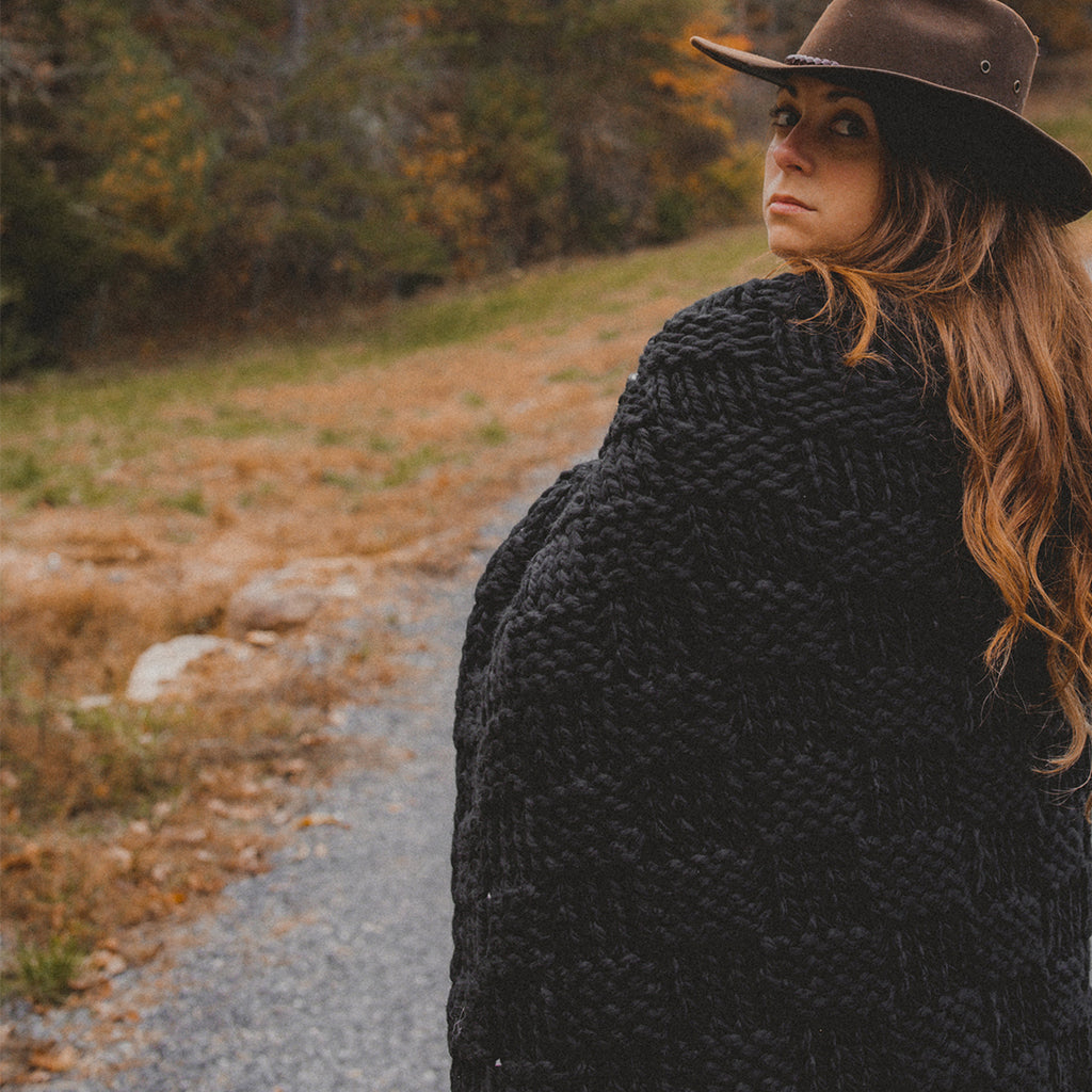 Chess Knit Throw - Diamond W Ranch