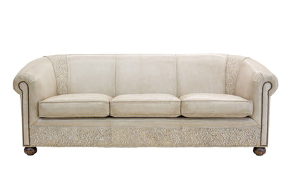Old Hickory Tannery | Custom Furniture | Tooled Sofa #1436