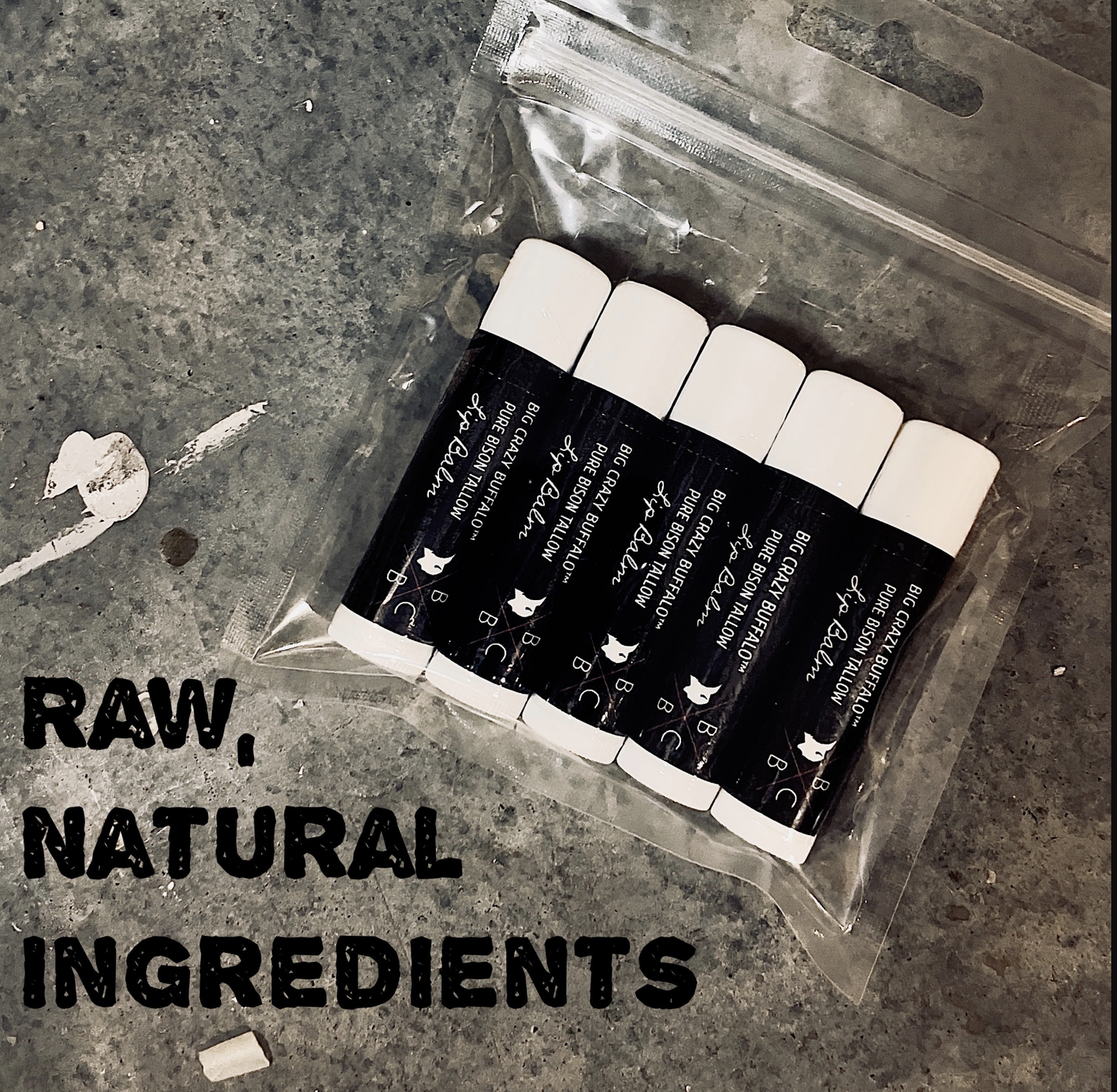 Bison Tallow UNSCENTED Lip Balm Multi Pack - Diamond W Ranch 