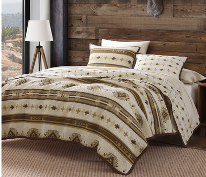Dakota Reversible Quilt Set - Diamond W Ranch 