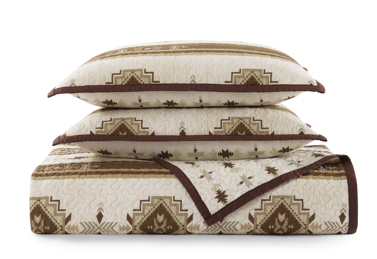 Dakota Reversible Quilt Set - Diamond W Ranch 