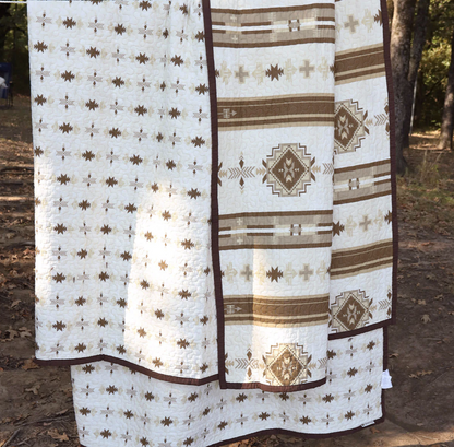 Dakota Reversible Quilt Set - Diamond W Ranch 