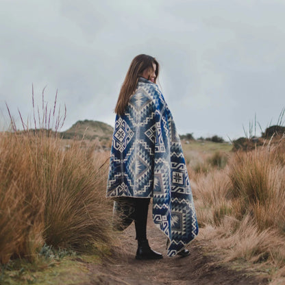 Epera Blanket - Blue Scale - Diamond W Ranch 