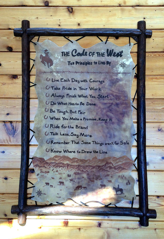 'Code of the West' Sign