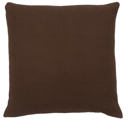 brown alt Euro Wooded River Bison Ridge pillow on white background