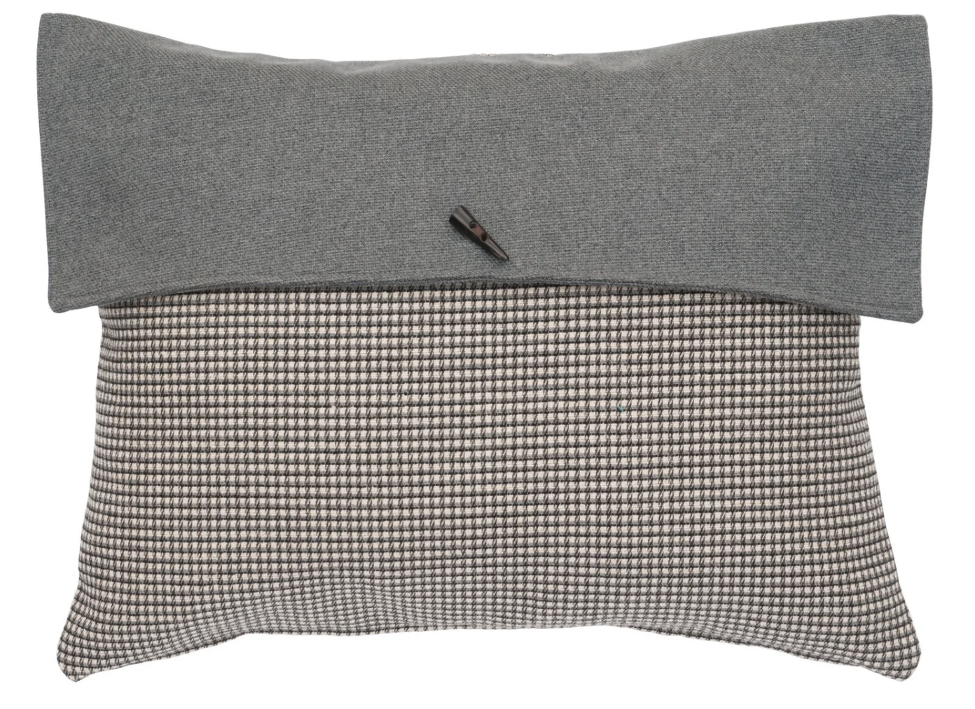 Wooded River Bluestone Envelope pillow with Toggle on white background