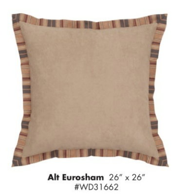 Autumn leaf Alt euro sham closeup with white background