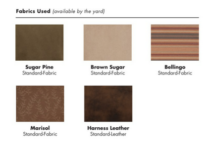 virtual swatches of all fabrics and colors used in the Autumn leaf bedding collection on a white background