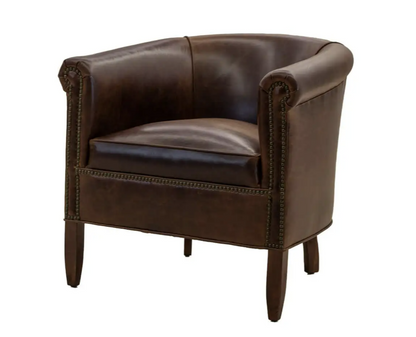 old hickory tannery's leather chair 282