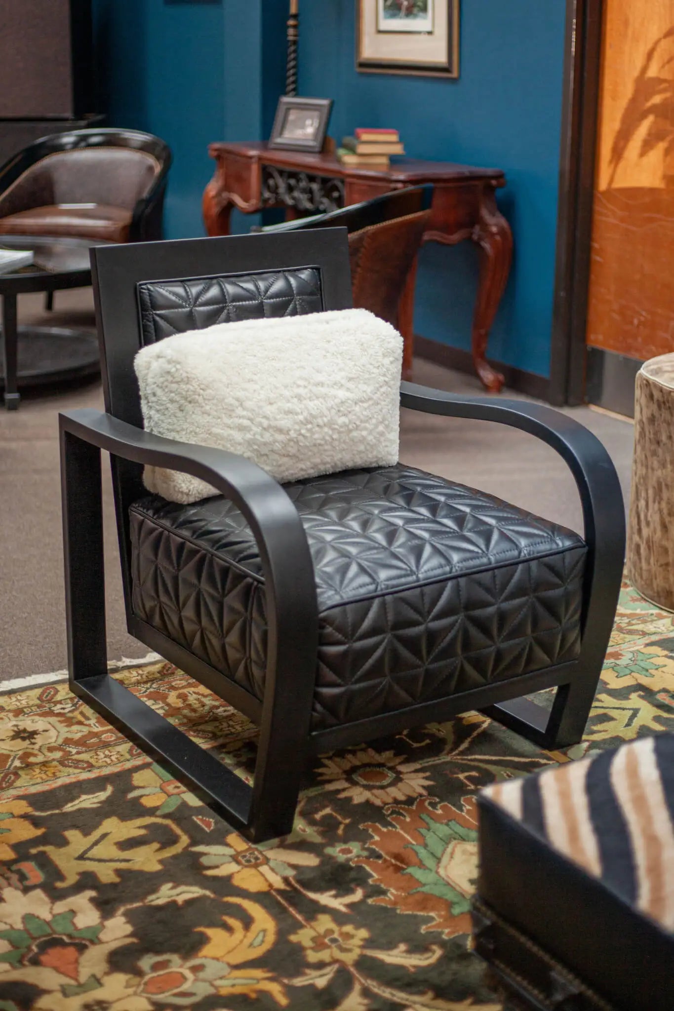 Quilted Black Chair