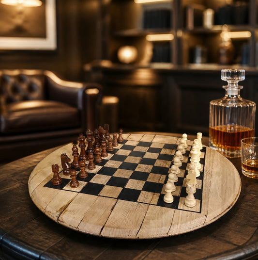 Bourbon Head Chessboard Set