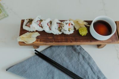 Wine Stave Sushi Board Set