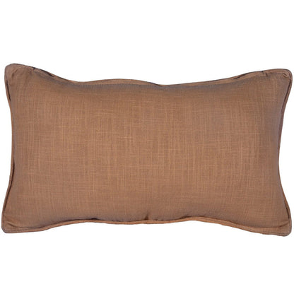 Studded, Basketweave Leather Pillow