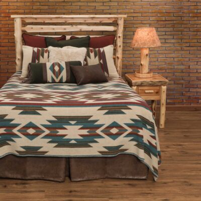 puesta del sol bedding on bed