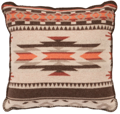 Closeup of Alamosa Patterned pillow on white background